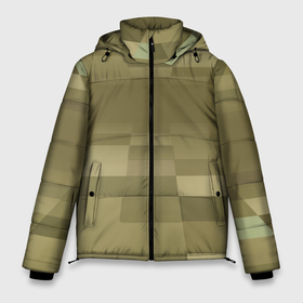 Мужская зимняя куртка 3D с принтом Пиксельный военный фон в Курске, верх — 100% полиэстер; подкладка — 100% полиэстер; утеплитель — 100% полиэстер | длина ниже бедра, свободный силуэт Оверсайз. Есть воротник-стойка, отстегивающийся капюшон и ветрозащитная планка. 

Боковые карманы с листочкой на кнопках и внутренний карман на молнии. | 3д | военный | квадрат | перспектива | пиксел | пиксельный фон | солдат