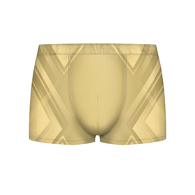 Мужские трусы 3D с принтом Золотая абстракция в Курске, 50% хлопок, 50% полиэстер | классическая посадка, на поясе мягкая тканевая резинка | 3д | геометрия | золотая абстракция | квадраты | полосы | стиль