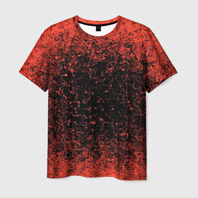 Мужская футболка 3D с принтом Распространение Вируса в Тюмени, 100% полиэфир | прямой крой, круглый вырез горловины, длина до линии бедер | covid 19 | вирус | корона вирус | красный | черный