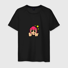 Мужская футболка хлопок с принтом Значок на Кольта   Пины   Бравл Старс    Brawl Stars   Special в городе Новоалтайск, 100% хлопок | прямой крой, круглый вырез горловины, длина до линии бедер, слегка спущенное плечо. | brawl | brawl stars | бравл | бравл старс | значок на кольта | кольт | пин на кольта | пины
