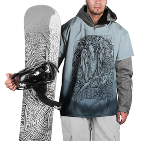 Накидка на куртку 3D с принтом русь   жар птица , 100% полиэстер |  | ethnic | folk | nordic | runes | scandinavia | slav | vikings | викинги | жар птица | русь | скандинавия | славяне | фолк | фольклор | этника | этно | язычество