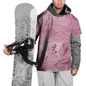 Накидка на куртку 3D с принтом Нежная розовая пенка в Тюмени, 100% полиэстер |  | нежность | пена | пенка | пузыри | розовый