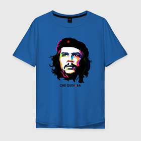 Мужская футболка хлопок Oversize с принтом Че Гевара поп арт в Петрозаводске, 100% хлопок | свободный крой, круглый ворот, “спинка” длиннее передней части | венесуэла | куба | революция | социализм | че | че гевара | чегевара