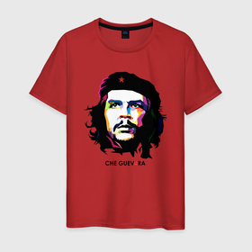 Мужская футболка хлопок с принтом Че Гевара поп арт , 100% хлопок | прямой крой, круглый вырез горловины, длина до линии бедер, слегка спущенное плечо. | Тематика изображения на принте: венесуэла | куба | революция | социализм | че | че гевара | чегевара