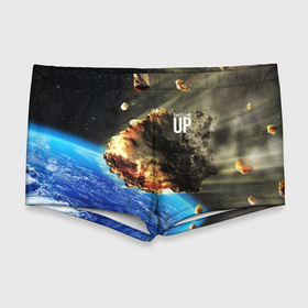 Мужские купальные плавки 3D с принтом Комета, перед столкновением с Землёй в Кировске, Полиэстер 85%, Спандекс 15% |  | comet | cosmos | earth | film | flight | planet | space | star | звезда | земля | комета | космос | очки | планета | полёт | фильм