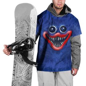 Накидка на куртку 3D с принтом Smile Huggy Wuggy в Тюмени, 100% полиэстер |  | huggy | huggywuggy | poppy | poppyplaytime | wuggy | игра | монстр | поппи | хагиваги