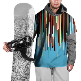 Накидка на куртку 3D с принтом Glitch pattern 2087 в Новосибирске, 100% полиэстер |  | color | fashion | glitch | vanguard | авангерд | глитч | мода | цвет