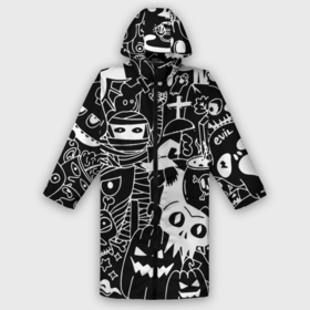 Дождевик унисекс 3D с принтом Monster  Cat в городе Новоалтайск,  |  | cat | eye | ghost | halloween | hype | monster | mummy | owl | pumpkin | skull | teeth | witch | zombie | ведьма | глаз | зомби | зубы | кот | котёнок | кошка | монстр | мумия | призрак | сова | тыква | хайп | хэллоуин | череп