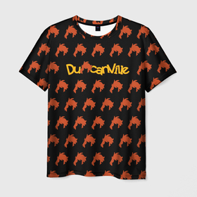 Мужская футболка 3D с принтом Дунканвилль (Логотип)   Duncanville (Logo) , 100% полиэфир | прямой крой, круглый вырез горловины, длина до линии бедер | cartoon | duncan | анни | джек | джинг | дункан | кимберли | мульт | энни
