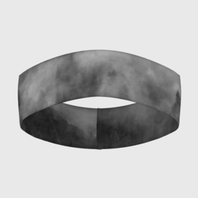 Повязка на голову 3D с принтом ТУМАН НАД ЛЕСОМ. МРАЧНО в Курске,  |  | forest | деревья | дым | лес | мрачный лес | природа | туман | туманный лес