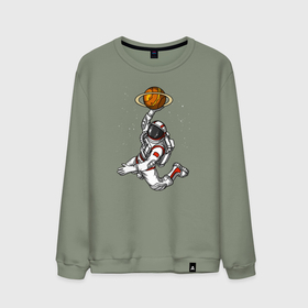 Мужской свитшот хлопок с принтом Космический баскетболист в Тюмени, 100% хлопок |  | basketball | nba | streetball | астронавт | баскетбол | баскетболист | космонавт | мяч | нба | скафандр | спорт | стритбол | юпитер