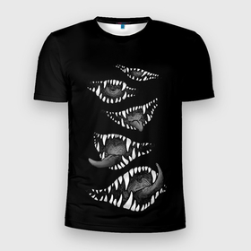 Мужская футболка 3D Slim с принтом Пасти Хелсинг в Белгороде, 100% полиэстер с улучшенными характеристиками | приталенный силуэт, круглая горловина, широкие плечи, сужается к линии бедра | anime | hellsing | алукард | аниме | анимэ | ван хеллсинг | интегра | миллениум | хэллсинг | хэлсинг