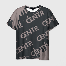 Мужская футболка 3D с принтом CENTR + Брызги в Курске, 100% полиэфир | прямой крой, круглый вырез горловины, длина до линии бедер | centr | music | paint | rap | брызги | группа | краска | музыка | рэп | рэпер | рэперы | рэпперы | хип | хип хоп | хоп | центр
