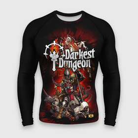 Мужской рашгард 3D с принтом Darkest Dungeon  poster ,  |  | darkest dungeon | poster | знак | компьютерная ролевая игра | логотип | плакат | подземелье | поиск сокровищ | приключения | темнейшее подземелье | эмблема