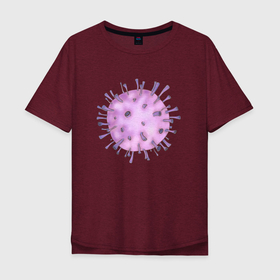 Мужская футболка хлопок Oversize с принтом Когда не чувствуешь вкусов в Белгороде, 100% хлопок | свободный крой, круглый ворот, “спинка” длиннее передней части | болезнь | ковид | корона | коронавирус | мемчик | молекула