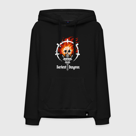 Мужская толстовка хлопок с принтом Darkest Dungeon  skull logo. в Новосибирске, френч-терри, мягкий теплый начес внутри (100% хлопок) | карман-кенгуру, эластичные манжеты и нижняя кромка, капюшон с подкладом и шнурком | darkest dungeon | skull on fire | torch | знак | компьютерная ролевая игра | логотип | подземелье | поиск сокровищ | приключения | темнейшее подземелье | череп в огне | эмблема