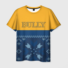 Мужская футболка 3D с принтом Bully | Задира в Курске, 100% полиэфир | прямой крой, круглый вырез горловины, длина до линии бедер | bully | canis canem edit | emblem | logo | rockstar | були | булли | компьютерная игра | лого | логотип | собака ест собаку | хулиган | эмблема