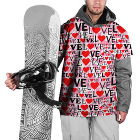 Накидка на куртку 3D с принтом Love Love Love (любовь) в Тюмени, 100% полиэстер |  | 14 февраля | love | valentines day | амур | ангел | валентинка | влюбленность | вторая половинка | день всех влюбленных | купидон | любовь | нежность | отношения | подарок любви | поцелуй | праздник любви