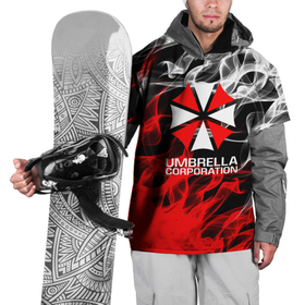 Накидка на куртку 3D с принтом Umbrella Corporation Fire. в Петрозаводске, 100% полиэстер |  | corp | corporation | resident evil | umbrella | umbrella corporation | зомбиапокалипсис | зонт | игра