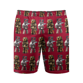 Мужские шорты спортивные с принтом Minecraft warriors pattern в Тюмени,  |  | game | minecraft | pattern | sword | warrior | воин | игра | майнкрафт | меч