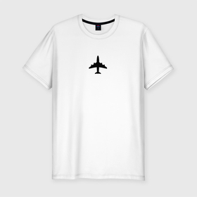 Мужская футболка хлопок Slim с принтом САМОЛЕТ В ОТПУСК , 92% хлопок, 8% лайкра | приталенный силуэт, круглый вырез ворота, длина до линии бедра, короткий рукав | боинг | в отпуск | для отпуска | перелет | самолёт | самолет в отпуск | турист