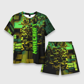 Мужской костюм с шортами 3D с принтом Minecraft, pattern 2022 в Санкт-Петербурге,  |  | Тематика изображения на принте: game | minecraft | pattern | vanguard | авангард | игра | майнкрафт | объём