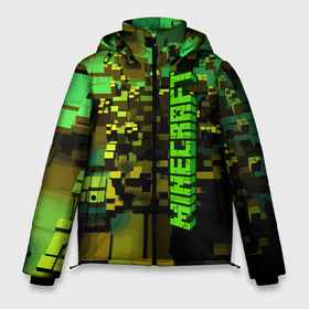 Мужская зимняя куртка 3D с принтом Minecraft, pattern 2022 в Курске, верх — 100% полиэстер; подкладка — 100% полиэстер; утеплитель — 100% полиэстер | длина ниже бедра, свободный силуэт Оверсайз. Есть воротник-стойка, отстегивающийся капюшон и ветрозащитная планка. 

Боковые карманы с листочкой на кнопках и внутренний карман на молнии. | Тематика изображения на принте: game | minecraft | pattern | vanguard | авангард | игра | майнкрафт | объём