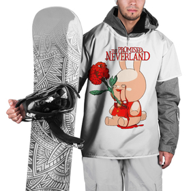 Накидка на куртку 3D с принтом Обещанный Неверленд плюшевый заяц Берни в Тюмени, 100% полиэстер |  | conny | oyakusoku no neverland | the promised neverland | аниме | берни | конни | манга | обещанная страна грёз | обещанный неверленд | плюшевый заяц