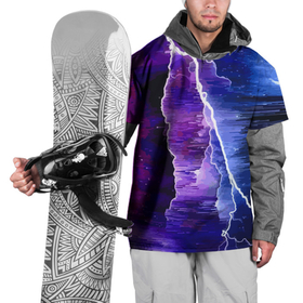 Накидка на куртку 3D с принтом Космическая молния, глитч в Курске, 100% полиэстер |  | Тематика изображения на принте: color | expression | glitch | hype | lightning | глитч | молния | хайп | цвет | экспрессия