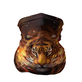 Бандана-труба 3D с принтом Огненный тигр   Сила огня в Белгороде, 100% полиэстер, ткань с особыми свойствами — Activecool | плотность 150‒180 г/м2; хорошо тянется, но сохраняет форму | 2022 | amur tiger | beast | fangs | happy new year | merry christmas | new year | predator | snow | stars | stern grin | stern look | winter | year of the tiger | амурский тигр | год тигра | дым | жар | зверь | зима | клыки | новый год | огонь |