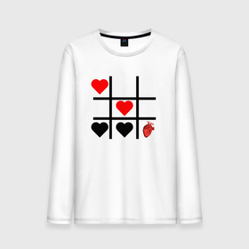 Мужской лонгслив хлопок с принтом Сердечки   Крестики нолики в Тюмени, 100% хлопок |  | 14 февраля | love | друг | крестики | любимой | любовь | ненависть | парочка | подарок | сердечко | сердце