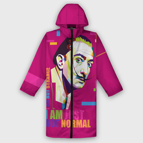 Дождевик унисекс 3D с принтом Salvador Dali: I am just not normal в городе Новоалтайск,  |  | art | artist | crazy look | i am just not normal | i am not strange | painting | pop art | portrait | salvador dali | surrealist | живопись | искусство | портрет | сальвадор дали | сумасшедший взгляд | сюрреалист | художник | я не стран