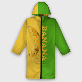 Дождевик унисекс 3D с принтом BANANA green в городе Новоалтайск,  |  | banana | cartoon | children | green | minion | yellow | банан | детский | детям | желтый | зеленый | миньон | мультфильм