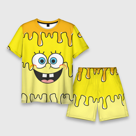 Мужской костюм с шортами 3D с принтом Необычный Спанч Боб в Петрозаводске,  |  | patrick | sponge bob | spongebob | губка боб | для ребенка | желтый | звезда | квадратные штаны | красиво | мем | мультик | мультфильм | патрик | ребенку | сквэр пэнтс | спанч боб