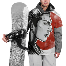 Накидка на куртку 3D с принтом SAMURAI HEART 2 в Тюмени, 100% полиэстер |  | japan | kyoto | samurai | аниме | воин | киото | красный круг | манга | манхва | самурай | шинсенгуми | япония | японский флаг