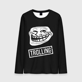 Мужской лонгслив 3D с принтом Интернет Тролль в Санкт-Петербурге, 100% полиэстер | длинные рукава, круглый вырез горловины, полуприлегающий силуэт | emotions | funny joke | humor | meme | nichosi | peka face | the i | troll | trollface | trolling | демотиватор | идея | интернет | интернет воин | интернет мем | мем | ничего себе | ничоси | образ | пека фейс | пикабу | привидение | прикол