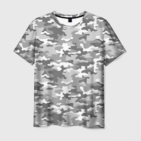 Мужская футболка 3D с принтом Серый Военный Камуфляж в Тюмени, 100% полиэфир | прямой крой, круглый вырез горловины, длина до линии бедер | camouflage | military | армия | боец | ввс | вдв | вмф | военный камуфляж | воин | война | гру | десантник | дшб | камуфляж | кгб | маскировка | масхалат | мвд | милитари | мчс | омон | охота | охрана | патриот | пво