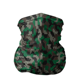 Бандана-труба 3D с принтом Зелёный Вязаный Камуфляж , 100% полиэстер, ткань с особыми свойствами — Activecool | плотность 150‒180 г/м2; хорошо тянется, но сохраняет форму | camouflage | military | армейский свитер | армия | боец | ввс | вдв | вмф | военный камуфляж | военный свитер | воин | война | гру | дшб | камуфляж | камуфляжный свитер | кгб | маскировка | масхалат | мвд