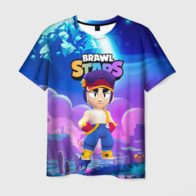 Мужская футболка 3D с принтом FANG BRAWL STARS FANTASY в Тюмени, 100% полиэфир | прямой крой, круглый вырез горловины, длина до линии бедер | brawl | brawl stars | brawlstars | fang | бравлстарс | фанг | фанк | фэнг