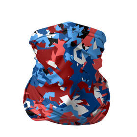 Бандана-труба 3D с принтом Красно синий камуфляж , 100% полиэстер, ткань с особыми свойствами — Activecool | плотность 150‒180 г/м2; хорошо тянется, но сохраняет форму | армейцы | камуфляж | клуб | кони | москва | паттерн | фубольный | футбол