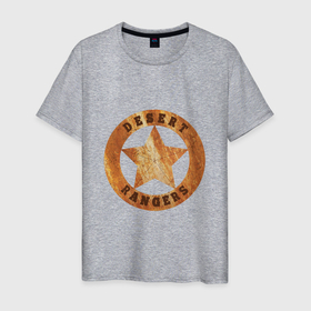 Мужская футболка хлопок с принтом wasteland 3 desert rangers star emblem в Санкт-Петербурге, 100% хлопок | прямой крой, круглый вырез горловины, длина до линии бедер, слегка спущенное плечо. | desert rangers | steam | wasteland | видео игра | гик | игра | мем | рейнджер | стим