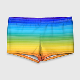 Мужские купальные плавки 3D с принтом РАДУЖНЫЙ ДИЗАЙН   РАДУГА , Полиэстер 85%, Спандекс 15% |  | Тематика изображения на принте: линии | неон | полосы | радуга | радужный | текстура | цвета | цвета радуги | яркий