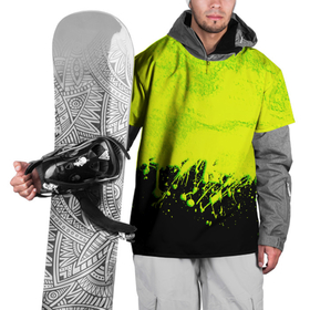 Накидка на куртку 3D с принтом НЕОНОВЫЕ БРЫЗГИ КРАСКИ в Тюмени, 100% полиэстер |  | neon | брызги | брызги красок | краска | неон | неоновые | неоновый зеленый | подтеки | радиация | салатовый | текстура | яркий