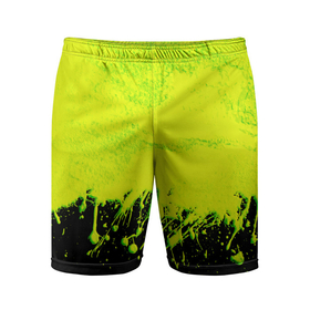Мужские шорты спортивные с принтом НЕОНОВЫЕ БРЫЗГИ КРАСКИ ,  |  | neon | брызги | брызги красок | краска | неон | неоновые | неоновый зеленый | подтеки | радиация | салатовый | текстура | яркий