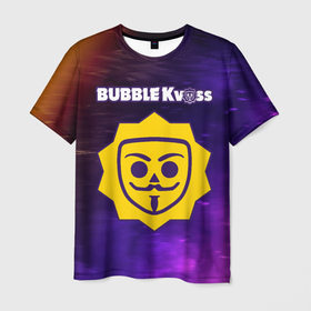 Мужская футболка 3D с принтом BUBBLE KVASS | Яркий в Белгороде, 100% полиэфир | прямой крой, круглый вырез горловины, длина до линии бедер | brawl | bubble | game | games | kvas | logo | meme | memes | stars | бабл | бравл | игра | игры | квас | лого | логотип | мем | мемы | огонь | пламя | символ | старс