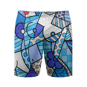 Мужские шорты спортивные с принтом Romero Britto   sexy girls ,  |  | brazilian artist | bright colors | cubism | emoji | graffiti | pop art | romero britto | бразильский художник | граффити | кубизм | ромеро бритто | эмодзи | яркие цвета