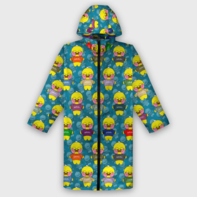 Дождевик унисекс 3D с принтом Утята Лалафанфан   Lalafanfan ducks в городе Новоалтайск,  |  | duck | kawaii | lalafanfan | игрушка | кавай | лалафанфан | милый | плюшевый | утенок | утка