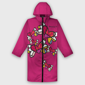 Дождевик унисекс 3D с принтом Romero Britto   flying hearts. в городе Новоалтайск,  |  | autograph | brazilian artist | bright colors | butterflies | cubism | emoji | flying h | graffiti | pop art | автограф | бабочки | бразильский художник | граффити | день святого валентина | кубизм | летящие сердечки | любовь | р