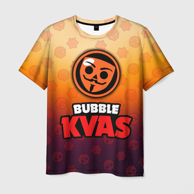 Мужская футболка 3D с принтом Бабл Квас Bubble Kvas, логотип , 100% полиэфир | прямой крой, круглый вырез горловины, длина до линии бедер | Тематика изображения на принте: bubble cvas | bubble kvas | bubble квас | meme | баббл квас | бабл квас | бабле квас | мемы