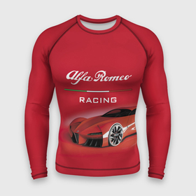 Мужской рашгард 3D с принтом Alfa Romeo  red dream ,  |  | Тематика изображения на принте: alfa romeo | car | italy | motorsport | power | prestige | racing | team | автомобиль | автоспорт | альфа ромео | гонка | италия